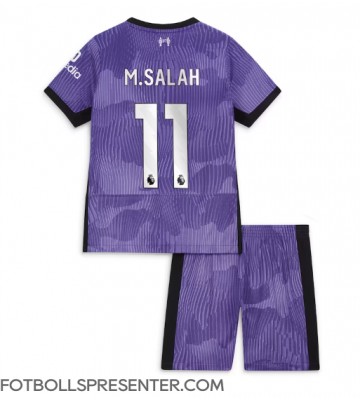 Liverpool Mohamed Salah #11 Tredje tröja Barn 2023-24 Kortärmad (+ korta byxor)